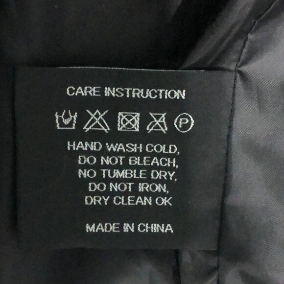 Danny Roberts Womеns Down Puffer Coat Black Faux Fur Trim Size L New - Picture 6 of 8